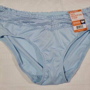 WARNERS Size L or XL Nylon Hipster Blue Panty Choice NWT 5609J
